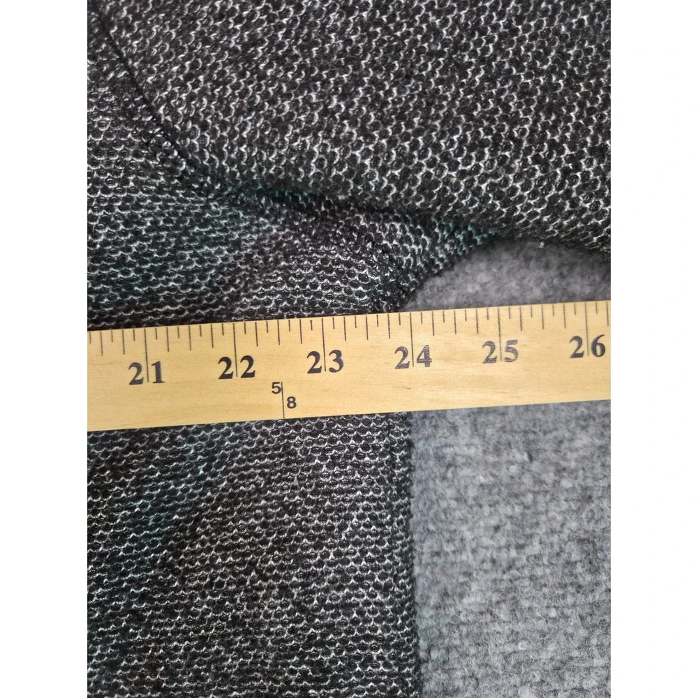 Orvis Quarter Zip Pullover Mens L Grey Sherpa Lined Textured Knit Sweater